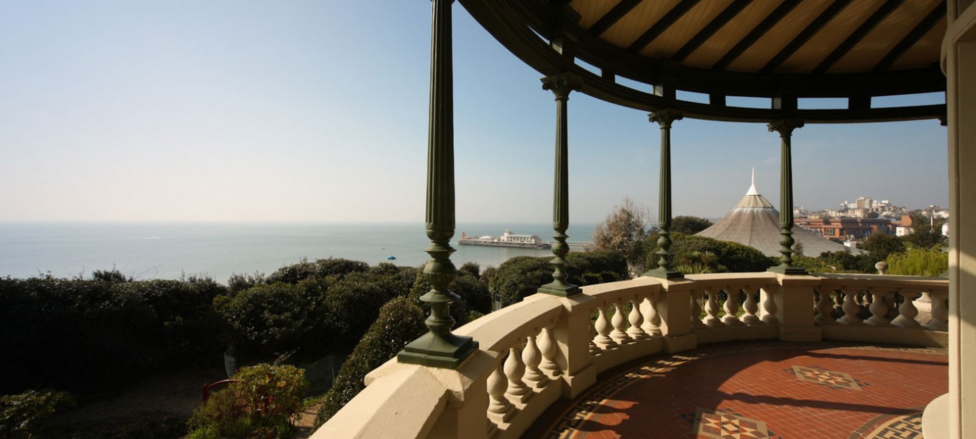 Beautiful views of Bournemouth from the Russell-Cotes Museum 